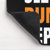 スリープ食べダンクリピートおもしろいバスケットボール マウスパッド (コーナー)