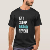 スリープ食べティクトックリピート Tシャツ (正面)