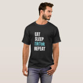 スリープ食べティクトックリピート Tシャツ (正面フル)