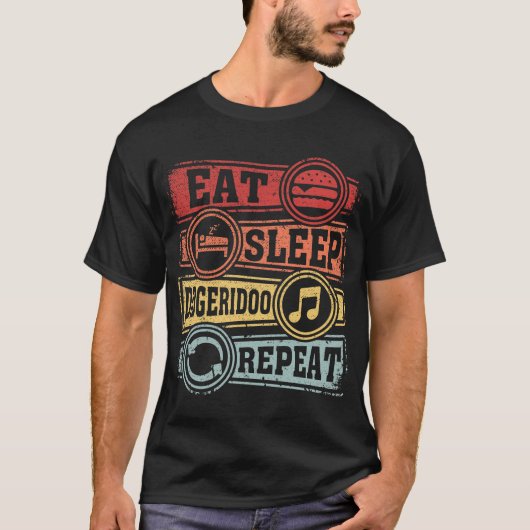 スリープ食べディジェリドオリピート Tシャツ (正面)