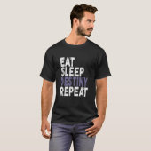 スリープ食べデスティニーリピーターT型 Tシャツ (正面フル)