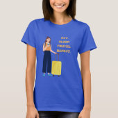 スリープ食べトラベルリピート旅行愛好家 Tシャツ (正面)