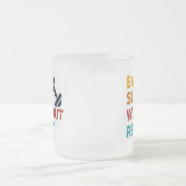 スリープ食べトレーニングの繰り返し フロストグラスマグカップ (中央)