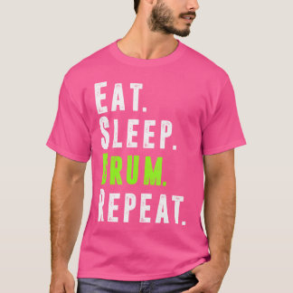 スリープ食べドラムリピート太鼓ラバーティーSh Tシャツ