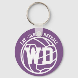 スリープ食べネットボールプレーヤーの位置 キーホルダー