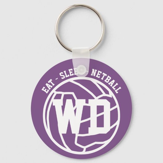 スリープ食べネットボールプレーヤーの位置 キーホルダー (正面)