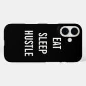 スリープ食べハッスル | 白黒タイポグラフィ Case-Mate iPhoneケース (裏面 (横))