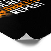 スリープ食べバスケットボールの繰り返し ポスター (角)