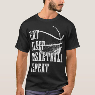 スリープ食べバスケットボールリピーターCoac Tシャツ