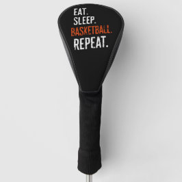 スリープ食べバスケットボールリピートレトロヴィンテージ ゴルフヘッドカバー