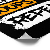 スリープ食べバスケリピートヴィンテージことわざA ポスター (角)