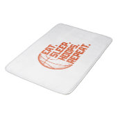 スリープ食べバスケリピート引用文おもしろい バスマット (アングル)