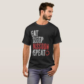 スリープ食べバスーン繰り返し Tシャツ (正面フル)