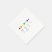 スリープ食べバランシンプルスチャクラデザイン スタンダードカクテルナプキン (角)