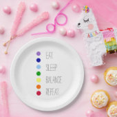 スリープ食べバランシンプルスチャクラデザイン ペーパープレート (パーティー)