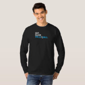 スリープ食べバレーボールラグラン Tシャツ (正面フル)