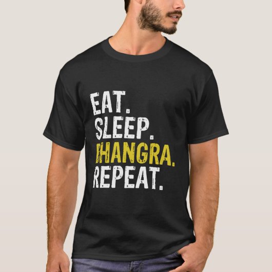 スリープ食べバングラダンスリピーター Tシャツ (正面)