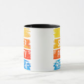 スリープ食べパーティーの繰り返し マグカップ (中央)