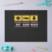 スリープ食べビルドの繰り返し建物 薄葉紙 (クラフト)