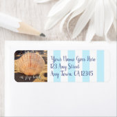 スリープ食べビーチシーシェルカスタムスクリプトアドレス ラベル (インサイチュ)