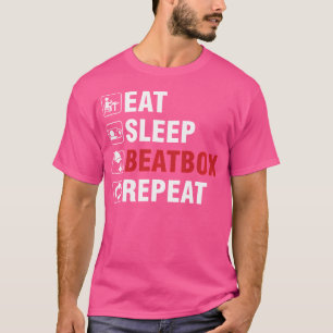 スリープ食べビートボックスゲットーヒップホップビートボクサーラップのアルティ Tシャツ