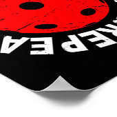 スリープ食べピックボールをヴィンテージピックボールとして繰り返す ポスター (角)