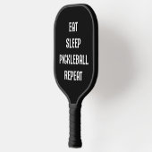 スリープ食べピックボールリピートことわざ名ブラック ピックルボールラケット (左)
