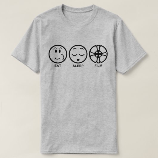 スリープ食べフィルム Tシャツ (デザイン正面)
