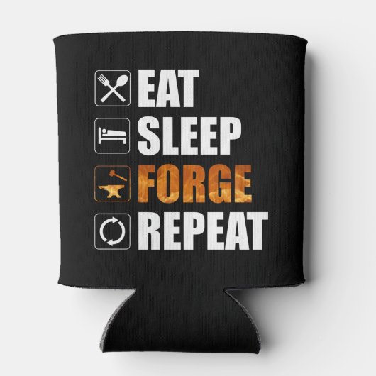 スリープ食べフォージリピートBlacksmith 缶クーラー (裏面)