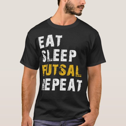 スリープ食べフットサル Tシャツ (正面)