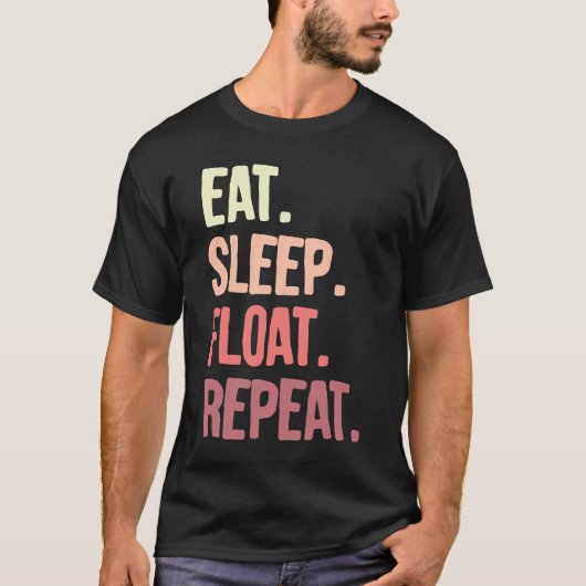 スリープ食べフロートリピートOnewheel eskate Onewheel fl Tシャツ (正面)