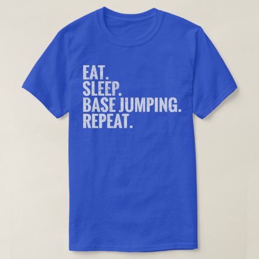 スリープ食べベースジャンピングリピート Tシャツ (デザイン正面)