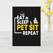 スリープ食べペットシットリピーター カード (黄色い花)