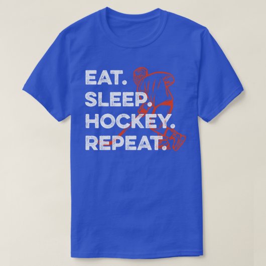 スリープ食べホッケーリピート1 Tシャツ (デザイン正面)