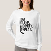 スリープ食べホッケーリピート Tシャツ (正面)