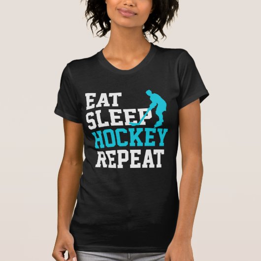 スリープ食べホッケーリピート Tシャツ (正面)