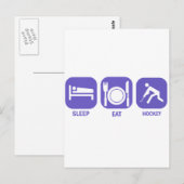 スリープ食べホッケー ポストカード (正面/裏面)