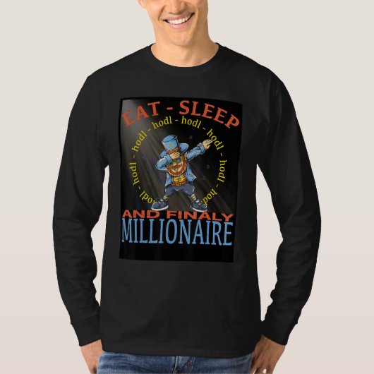 スリープ食べホテルフィナーリーミリオネア Tシャツ (正面)