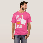 スリープ食べホンクリピート Tシャツ (正面フル)