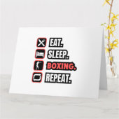 スリープ食べボクシングの繰り返し カード (黄色い花)