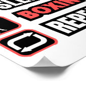 スリープ食べボクシングの繰り返し ポスター (角)