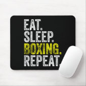 スリープ食べボクシングリピーターBoxer Fighting Wor マウスパッド (マウス)