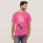 スリープ食べボクシングリピートボクサー Tシャツ (正面フル)