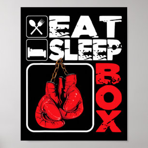 スリープ食べボックス – ボクシングラバージムBoxer Kickboxing ポスター