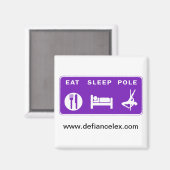 スリープ食べポール磁石 マグネット (正面/裏面)