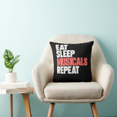 スリープ食べミュージカルの繰り返し クッション (椅子)