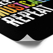 スリープ食べミュージカルの繰り返し ポスター (角)