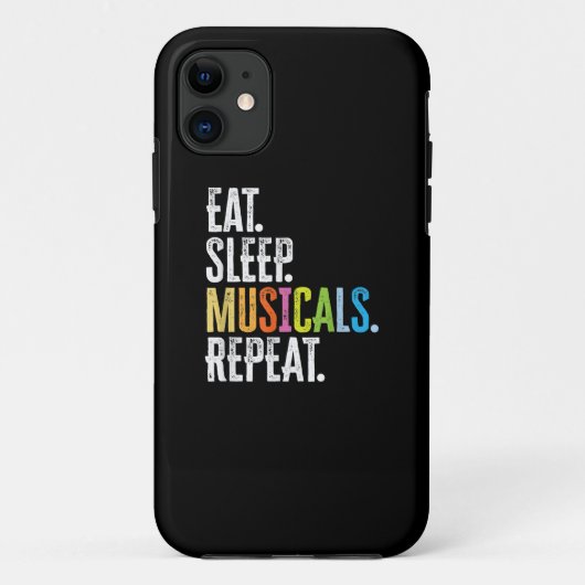 スリープ食べミュージカルの繰り返し Case-Mate iPhoneケース (裏面)