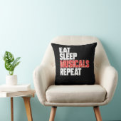 スリープ食べミュージカルリピートブロードウェイ俳優 クッション (椅子)