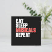 スリープ食べミュージカルリピートブロードウェイ俳優 サンキューカード (スタンド正面)